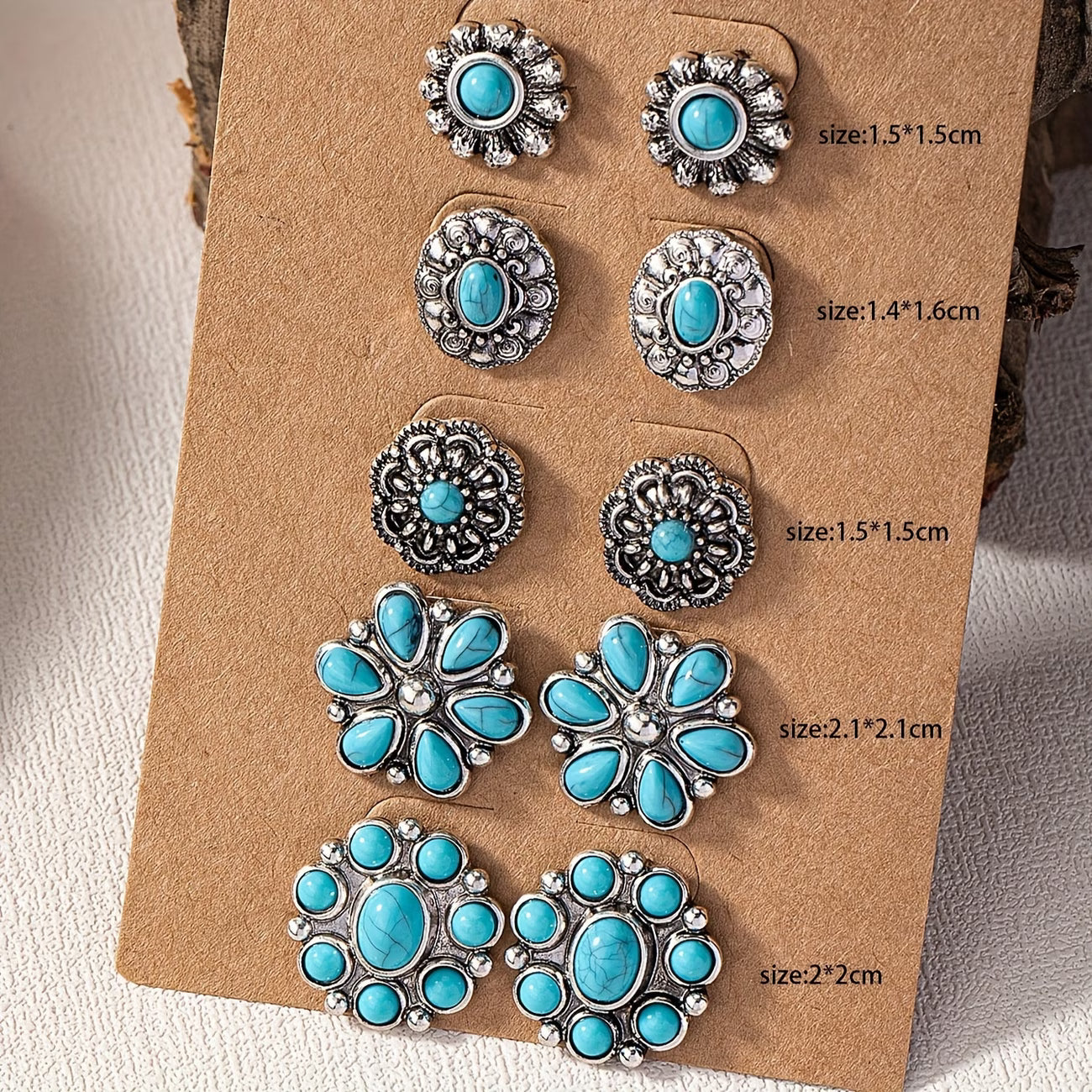 RedBird: 5 pair Spirit earrings