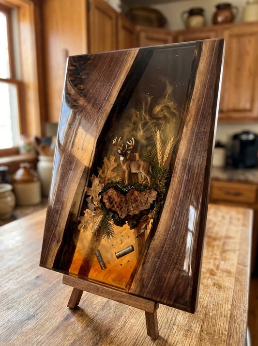 Redbird: Resin Cutting boards