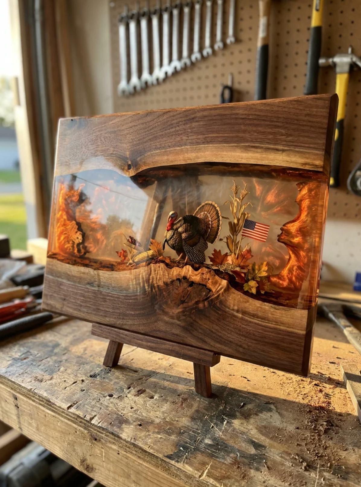 Redbird: Resin Cutting boards
