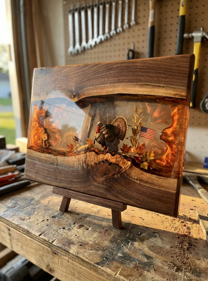Redbird: Resin Cutting boards